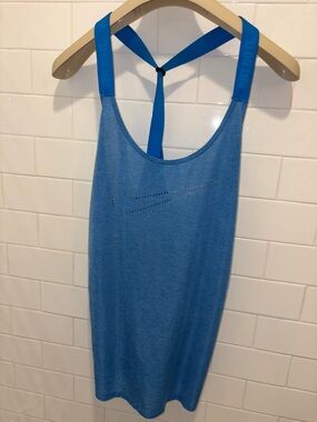 Nike Royal Blue Racerback Training Tank with Perforated Swoosh